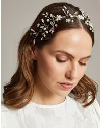 Monsoon - Diamante Floral Embellished Headband - Lyst