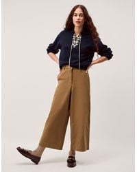 Monsoon - Terese Tie Collared Jumper Blue - Lyst