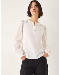 Monsoon - Flossy Embroidered Sleeve Top - Lyst