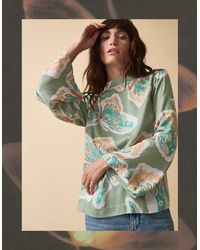 Monsoon - Clemence Aurelie Butterfly Top Green - Lyst