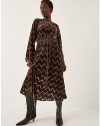 Monsoon - Keisha Velvet Midi Dress - Lyst
