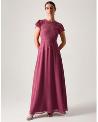 Monsoon - Monike Short Sleeve Lace Dress - Lyst