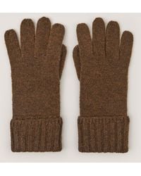 Monsoon - Aster Knitted Gloves Cognac - Lyst