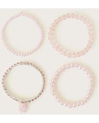 Monsoon - Bridesmaid Pearl Bracelets 4 Pack - Lyst