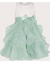 Monsoon - Baby Lace Cancan Ruffle Dress Green - Lyst