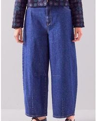 Monsoon - East Ozla Denim Barrel Trousers Blue - Lyst