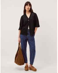 Monsoon - Beth Short Sleeve Cardigan Black - Lyst