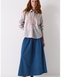 Monsoon - East Piper Striped Cotton Shirt Blue - Lyst