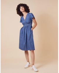 monsoon isla denim dress