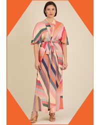 Monsoon - Tallulah And Hope Longer-length Stripe Dress Multi - Lyst