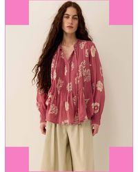 Monsoon - East Kris Hand Batik Blouse Pink - Lyst