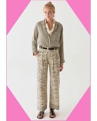 Monsoon - Maison Hotel Lolo Straight Leg Trousers White - Lyst