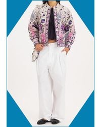Monsoon - Antik Batik Floral Print Quilted Jacket Pink - Lyst