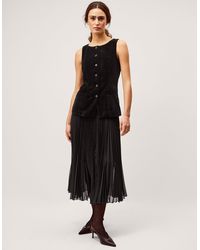 Monsoon - Vanessa Velvet Midi Dress - Lyst