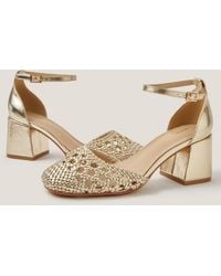 Monsoon - Braided Closed Toe Block Heels - Lyst