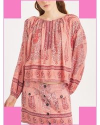 Monsoon - Antik Batik Tajara Paisley Blouse Orange - Lyst