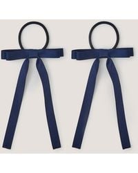 Monsoon - 2-pack Ribbon Bow School Hair Bands - Lyst