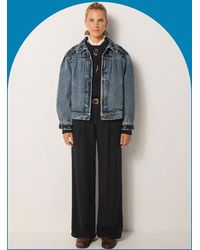 Monsoon - Maison Hotel Wesley Embroidered Denim Jacket Blue - Lyst