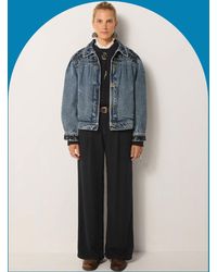 Monsoon - Maison Hotel Wesley Embroidered Denim Jacket Blue - Lyst