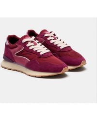 Monsoon - Hoff City Suede Trainers Red - Lyst