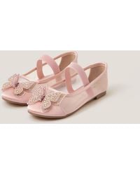 Monsoon - Butterfly Mesh Ballet Flats Pink - Lyst