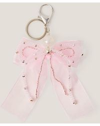 Monsoon - Bead & Ribbon Bow Bag Charm - Lyst