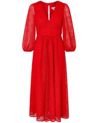 monsoon valeria lace dress red