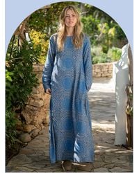 Monsoon - Lyrical Sisters Bandana Print Maxi Dress Blue - Lyst