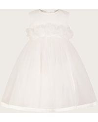 Monsoon - Baby Rosanna 3d Christening Dress Ivory - Lyst