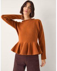 Monsoon - Peony Peplum Jumper - Lyst