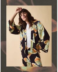 Monsoon - Clemence Aurelie Butterfly Kimono Jacket Black - Lyst