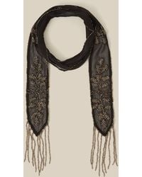 Monsoon - Rosa Embellished Skinny Scarf - Lyst