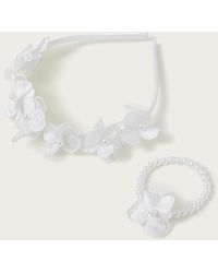 Monsoon - Lace Bridesmaid Headband And Bracelet - Lyst