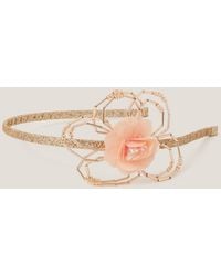 Monsoon - Embellished Flower Glitter Headband - Lyst