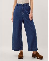 Monsoon - Wendy Wide Leg Jeans - Lyst