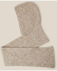 Monsoon - Tula Hooded Scarf Natural - Lyst