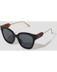 Monsoon - Chunky Tort Sunglasses - Lyst