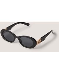 Monsoon - Chunky Oval Sunglasses - Lyst
