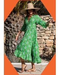 olive green draped dress Current Mood Velvet Wrap Dress