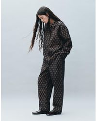 Monsoon - East Pheba Print Cotton Twill Trousers Multi - Lyst