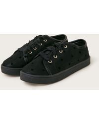Monsoon - Girls Black Polka Dot Princess Trainers, Size: 11 - Lyst