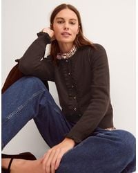 Monsoon - Ruby Frill Cardigan Brown - Lyst