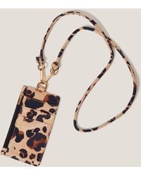 Monsoon - Leopard Print Card Holder Lanyard - Lyst