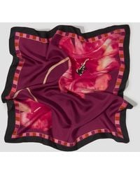 Monsoon - Fenella Flower Print Silk Square Scarf - Lyst