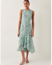 Monsoon - Gianna Lace Midi Dress - Lyst