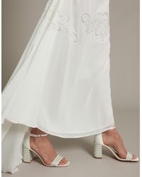 Monsoon - Bridal Penelope Pearl Heeled Sandals Ivory - Lyst