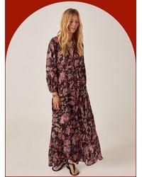 Monsoon - Maison Hotel Louise Paisley Print Maxi Dress Black - Lyst