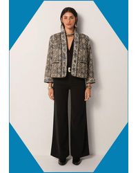 Monsoon - Maison Hotel Sugata Floral Quilted Jacket Blue - Lyst