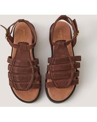 Monsoon - Gigi Suede Gladiator Sandals Brown - Lyst