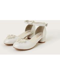Monsoon - Floral Butterfly Two-part Heels Silver - Lyst